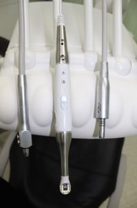 Intra-oral camera can show up close pictures of teeth.